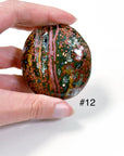 PICK YOUR OWN: 'VEINLESS' OCEAN JASPER PALM STONE (1st QUALITY) - Black Friday sale, emotional support, north carolina gem show, ocean jasper, palm stone, palmstone, veinless, veinless ocean jasper - The Mineral Maven