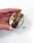 PICK YOUR OWN: 'VEINLESS' OCEAN JASPER PALM STONE (1st QUALITY) - Black Friday sale, emotional support, north carolina gem show, ocean jasper, palm stone, palmstone, veinless, veinless ocean jasper - The Mineral Maven