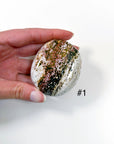 PICK YOUR OWN: 'VEINLESS' OCEAN JASPER PALM STONE (1st QUALITY) - Black Friday sale, emotional support, north carolina gem show, ocean jasper, palm stone, palmstone, veinless, veinless ocean jasper - The Mineral Maven