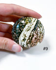 PICK YOUR OWN: 'VEINLESS' OCEAN JASPER PALM STONE (1st QUALITY) - Black Friday sale, emotional support, north carolina gem show, ocean jasper, palm stone, palmstone, veinless, veinless ocean jasper - The Mineral Maven