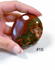 PICK YOUR OWN: 'VEINLESS' OCEAN JASPER PALM STONE (1st QUALITY) - Black Friday sale, emotional support, north carolina gem show, ocean jasper, palm stone, palmstone, veinless, veinless ocean jasper - The Mineral Maven
