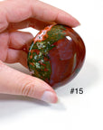 PICK YOUR OWN: 'VEINLESS' OCEAN JASPER PALM STONE (1st QUALITY) - Black Friday sale, emotional support, north carolina gem show, ocean jasper, palm stone, palmstone, veinless, veinless ocean jasper - The Mineral Maven