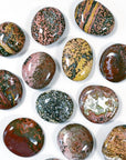 PICK YOUR OWN: 'VEINLESS' OCEAN JASPER PALM STONE (1st QUALITY) - Black Friday sale, emotional support, north carolina gem show, ocean jasper, palm stone, palmstone, veinless, veinless ocean jasper - The Mineral Maven