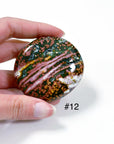 PICK YOUR OWN: 'VEINLESS' OCEAN JASPER PALM STONE (1st QUALITY) - Black Friday sale, emotional support, north carolina gem show, ocean jasper, palm stone, palmstone, veinless, veinless ocean jasper - The Mineral Maven