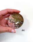 PICK YOUR OWN: 'VEINLESS' OCEAN JASPER PALM STONE (1st QUALITY) - Black Friday sale, emotional support, north carolina gem show, ocean jasper, palm stone, palmstone, veinless, veinless ocean jasper - The Mineral Maven