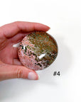 PICK YOUR OWN: 'VEINLESS' OCEAN JASPER PALM STONE (1st QUALITY) - Black Friday sale, emotional support, north carolina gem show, ocean jasper, palm stone, palmstone, veinless, veinless ocean jasper - The Mineral Maven