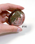 PICK YOUR OWN: 'VEINLESS' OCEAN JASPER PALM STONE (1st QUALITY) - Black Friday sale, emotional support, north carolina gem show, ocean jasper, palm stone, palmstone, veinless, veinless ocean jasper - The Mineral Maven
