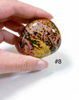 PICK YOUR OWN: 'VEINLESS' OCEAN JASPER PALM STONE (1st QUALITY) - Black Friday sale, emotional support, north carolina gem show, ocean jasper, palm stone, palmstone, veinless, veinless ocean jasper - The Mineral Maven