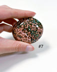 PICK YOUR OWN: 'VEINLESS' OCEAN JASPER PALM STONE (1st QUALITY) - Black Friday sale, emotional support, north carolina gem show, ocean jasper, palm stone, palmstone, veinless, veinless ocean jasper - The Mineral Maven