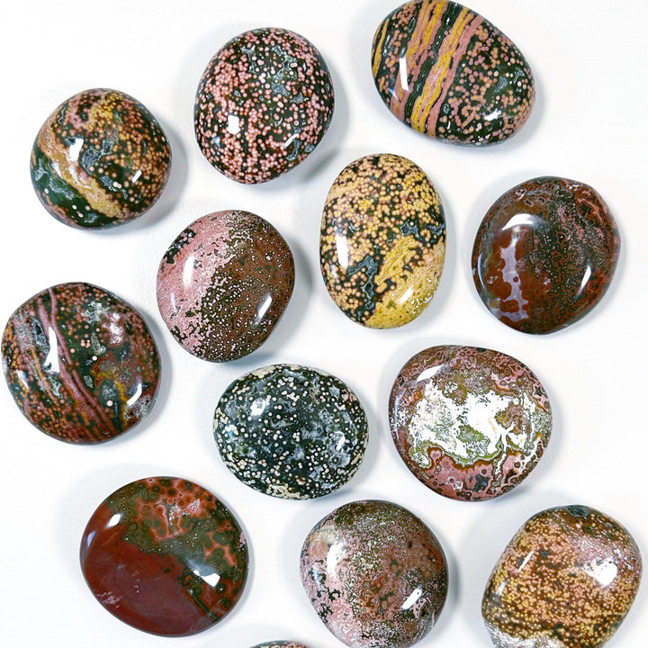 PICK YOUR OWN: 'VEINLESS' OCEAN JASPER PALM STONE (1st QUALITY)