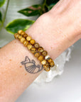 PICTURE JASPER 6mm - HANDMADE CRYSTAL BRACELET - 10 Dec Inventory, 6mm, Aquarius, bracelet, bracelet inventory check, crystal bracelet, earth, fall-o-ween, fall-o-ween bracelets, handmade bracelet, jasper, jewelry, June 2025 inventory check, Leo, market bracelet, picture jasper, single bracelet, Wearable - The Mineral Maven