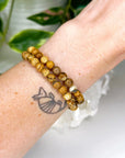 PICTURE JASPER 6mm - HANDMADE CRYSTAL BRACELET - 10 Dec Inventory, 6mm, Aquarius, bracelet, bracelet inventory check, crystal bracelet, earth, fall-o-ween, fall-o-ween bracelets, handmade bracelet, jasper, jewelry, June 2025 inventory check, Leo, market bracelet, picture jasper, single bracelet, Wearable - The Mineral Maven