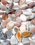 PINK BOTSWANA AGATE TUMBLE - 2025 vibes, 33 bday, Agate, Black Friday sale, Botswana agate, bulk, emotional support, end of year sale, holiday sale, pink botswana agate, pocket crystal, pocket crystals, pocket stone, tumble, tumbled, tumbled stone, tumbles - The Mineral Maven