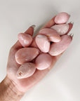 PINK OPAL TUMBLE - 33 bday, Black Friday sale, end of year sale, flash sale, holiday sale, leo season, new year sale, opal, pink opal, pocket crystal, tumble, valentine's day - The Mineral Maven