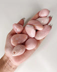 PINK OPAL TUMBLE - 33 bday, Black Friday sale, end of year sale, flash sale, holiday sale, leo season, new year sale, opal, pink opal, pocket crystal, tumble, valentine's day - The Mineral Maven