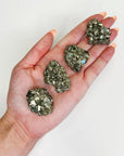 POCKET CHISPA RESALTADA PYRITE - 2025 vibes, 33 bday, abundance gift bundle, aries, Black Friday sale, career, crystals for beginners, end of year sale, good luck + abundance, holiday sale, Leo szn, new year sale, peruvian pyrite, pocket crystal, pyrite - The Mineral Maven