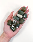 POLARITY MOONSTONE TUMBLE - 33 bday, Black Friday sale, emotional support, end of year sale, fertility, holiday sale, moonstone, new year sale, pocket crystal, pocket stone, polarity moonstone, spring things, tumble - The Mineral Maven