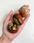 POLYCHROME JASPER PALM STONE - 33 bday, Black Friday sale, end of year sale, holiday sale, jasper, new year sale, palmstone, pocket crystal, pocket stone, polychrome jasper - The Mineral Maven