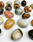POLYCHROME JASPER PEBBLE - 33 bday, Black Friday sale, end of year sale, holiday sale, jasper, new year sale, palm stone, pebble, pocket crystal, pocket stone, polychrome jasper, tumble - The Mineral Maven