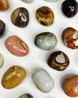 POLYCHROME JASPER PEBBLE - 33 bday, Black Friday sale, end of year sale, holiday sale, jasper, new year sale, palm stone, pebble, pocket crystal, pocket stone, polychrome jasper, tumble - The Mineral Maven