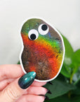POTATO JASPER STICKER - 33 bday, 444 sale, Black Friday sale, googly eye, holiday sale, merch, new year sale, potato jasper, sticker - The Mineral Maven