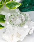 PREHNITE 6mm - HANDMADE CRYSTAL BRACELET - 6mm, august 2025 restock, bracelet, capricorn, crystal bracelet, earth, green, handmade bracelet, jewelry, libra, market bracelet, prehnite, water, Wearable - The Mineral Maven