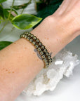 PYRITE 6mm - HANDMADE CRYSTAL BRACELET - 6mm, aries, bracelet, career, crystal bracelet, crystals for beginners, earth, fire, good luck + abundance, handmade bracelet, jewelry, June 2025 inventory check, leo, Leo szn, market bracelet, metallic, pyrite, Wearable - The Mineral Maven