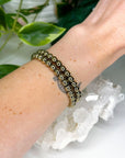 PYRITE 6mm - HANDMADE CRYSTAL BRACELET - 6mm, aries, bracelet, career, crystal bracelet, crystals for beginners, earth, fire, good luck + abundance, handmade bracelet, jewelry, June 2025 inventory check, leo, Leo szn, market bracelet, metallic, pyrite, Wearable - The Mineral Maven