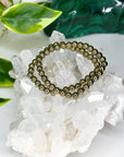 PYRITE 6mm - HANDMADE CRYSTAL BRACELET - 6mm, aries, bracelet, career, crystal bracelet, crystals for beginners, earth, fire, good luck + abundance, handmade bracelet, jewelry, June 2025 inventory check, leo, Leo szn, market bracelet, metallic, pyrite, Wearable - The Mineral Maven
