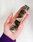 PYRITE CUBE - MEDIUM, RAW - 2025 vibes, 33 bday, 444 sale, abundance gift bundle, Black Friday sale, career, crystals for beginners, good luck + abundance, holiday sale, Leo szn, new year sale, pyrite, pyrite cube, raw crystal, raw stone, rough stone, tucson update - The Mineral Maven