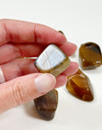 RAINBOW METEOR SHOWER SUNSTONE MOONSTONE TUMBLE - career, confetti sunstone, emotional support, golden sunstone, moonstone, pocket crystal, pocket stone, rainbow meteor shower sunstone, summerween collection, sunstone, tumble - The Mineral Maven
