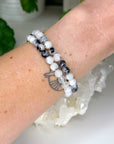 RAINBOW MOONSTONE 6mm - HANDMADE CRYSTAL BRACELET - 6mm, air, Aquarius, bracelet, cancer, clear/white, crystal bracelet, gemini, handmade bracelet, jewelry, June 2025 inventory check, libra, market bracelet, moonstone, pisces, rainbow moonstone, spring collection, virgo, Wearable - The Mineral Maven