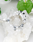 RAINBOW MOONSTONE 6mm - HANDMADE CRYSTAL BRACELET - 6mm, air, Aquarius, bracelet, cancer, clear/white, crystal bracelet, gemini, handmade bracelet, jewelry, June 2025 inventory check, libra, market bracelet, moonstone, pisces, rainbow moonstone, spring collection, virgo, Wearable - The Mineral Maven