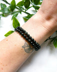 RAINBOW OBSIDIAN 6mm - HANDMADE CRYSTAL BRACELET - 10 Dec Inventory, 6mm, black, bracelet, bracelet inventory check, crystal bracelet, grief gift bundle, handmade bracelet, jewelry, June 2025 inventory check, june wrist candy, market bracelet, obsidian, old stock bracelet, rainbow obsidian, scorpio, scorpio stack, summer wrist candy, virgo, virgo stack, Wearable - The Mineral Maven