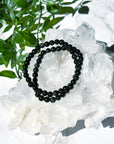RAINBOW OBSIDIAN 6mm - HANDMADE CRYSTAL BRACELET - 10 Dec Inventory, 6mm, black, bracelet, bracelet inventory check, crystal bracelet, grief gift bundle, handmade bracelet, jewelry, June 2025 inventory check, june wrist candy, market bracelet, obsidian, old stock bracelet, rainbow obsidian, scorpio, scorpio stack, summer wrist candy, virgo, virgo stack, Wearable - The Mineral Maven