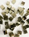 RAW PYRITE CUBE - POCKET SIZED - 2025 vibes, 33 bday, abundance gift bundle, Black Friday sale, career, crystals for beginners, cube, end of year sale, good luck + abundance, holiday sale, Leo szn, new year sale, pocket crystal, pyrite, pyrite cube, tucson update - The Mineral Maven
