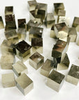 RAW PYRITE CUBE - POCKET SIZED - 2025 vibes, 33 bday, abundance gift bundle, Black Friday sale, career, crystals for beginners, cube, end of year sale, good luck + abundance, holiday sale, Leo szn, new year sale, pocket crystal, pyrite, pyrite cube, tucson update - The Mineral Maven