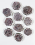RAW RUBY HEXAGON - Leo season, pocket crystal, pocket stone, raw ruby, raw stone, ruby, winter solstice - The Mineral Maven