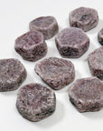 RAW RUBY HEXAGON - Leo season, pocket crystal, pocket stone, raw ruby, raw stone, ruby, winter solstice - The Mineral Maven