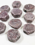 RAW RUBY HEXAGON - Leo season, pocket crystal, pocket stone, raw ruby, raw stone, ruby, winter solstice - The Mineral Maven