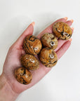 RED GRAPHIC FELDSPAR PEBBLE - 33 bday, 7 sale, abundance gift bundle, Black Friday sale, end of year sale, feldspar, graphic feldspar, holiday sale, new year sale, palm stone, peach moonstone, pebble, pocket crystal, pocket stone, red graphic feldspar, tucson update - The Mineral Maven