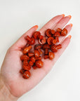 RED JASPER MINI MUSHROOM - 2025 vibes, 33 bday, Black Friday sale, crystal mushroom, end of year sale, fertility, holiday sale, mini mushroom, mushroom, new year sale, pocket crystal, pocket crystals, pocket stone, red jasper - The Mineral Maven