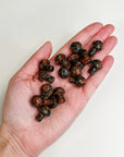 RED SESAME JASPER MINI MUSHROOM - 33 bday, 444 sale, Black Friday sale, crystal mushroom, end of year sale, fertility, holiday sale, joy gift bundle, mini mushroom, mushroom, new year sale, pocket crystal, pocket stone, polished, red sesame jasper, sesame jasper, spring equinox - The Mineral Maven
