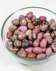 RHODONITE MINI HEART - 6th anniversary, heart, heart shape, mini heart, pocket crystal, pocket crystals, pocket stone, rhodonite - The Mineral Maven
