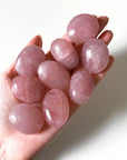 ROSE QUARTZ PEBBLE - 33 bday, Black Friday sale, crystals for beginners, emotional support, end of year sale, fertility, grief gift bundle, holiday sale, love gift bundle, palm stone, pebble, pebbles, pocket crystal, pocket crystals, pocket stone, rose quartz, spring things, tumble, tumbled stone, tumbles - The Mineral Maven
