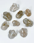 RUTILATED QUARTZ MINI FROG - crystal critter, crystal frog, frog, golden rutilated quartz, mini frog, quartz, rutilated, rutilated quartz, smoky quartz - The Mineral Maven