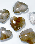RUTILATED QUARTZ MINI HEART - Black Friday sale, heart, heart shape, mini heart, pocket crystal, pocket crystals, pocket stone, rutilated, rutilated quartz - The Mineral Maven