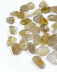 RUTILATED QUARTZ TUMBLE - 2025 vibes, 33 bday, Black Friday sale, emotional support, end of year sale, focus gift bundle, golden rutilated quartz, holiday sale, pocket crystal, pocket crystals, pocket stone, quartz, rutilated quartz, tumble, tumbled, tumbled stone, tumbles - The Mineral Maven