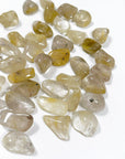 RUTILATED QUARTZ TUMBLE - 2025 vibes, 33 bday, Black Friday sale, emotional support, end of year sale, focus gift bundle, golden rutilated quartz, holiday sale, pocket crystal, pocket crystals, pocket stone, quartz, rutilated quartz, tumble, tumbled, tumbled stone, tumbles - The Mineral Maven