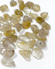 RUTILATED QUARTZ TUMBLE - 2025 vibes, 33 bday, Black Friday sale, emotional support, end of year sale, focus gift bundle, golden rutilated quartz, holiday sale, pocket crystal, pocket crystals, pocket stone, quartz, rutilated quartz, tumble, tumbled, tumbled stone, tumbles - The Mineral Maven